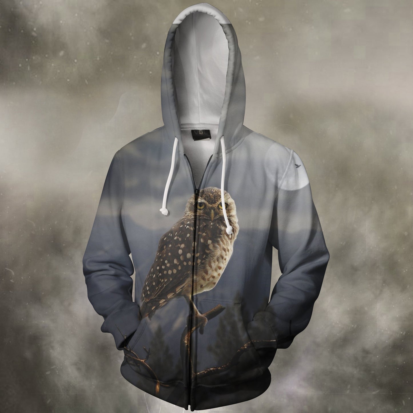 3D All Over Print Owl Drinking Coffee Shirts-Apparel-Phaethon-Zip-S-Vibe Cosy™