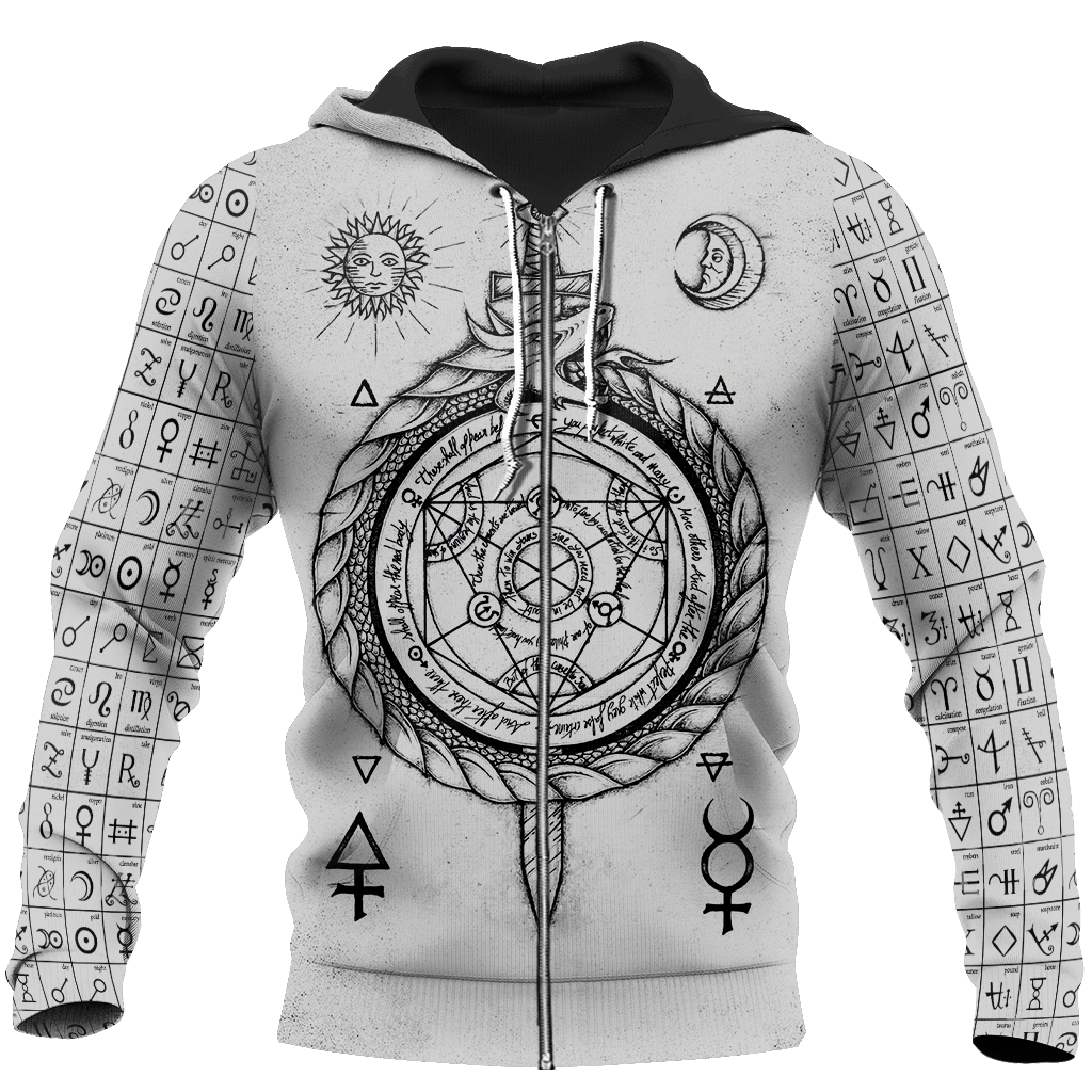 Alchemy 3D All Over Printed Shirts Hoodie JJ030102-Apparel-MP-Zipped Hoodie-S-Vibe Cosy™