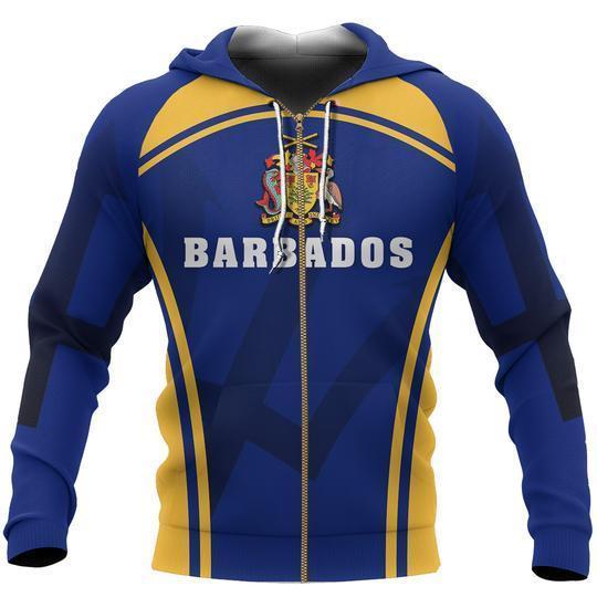 Barbados Zipper Hoodie-Apparel-PL8386-Zipped Hoodie-S-Vibe Cosy™