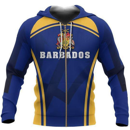 Barbados Zipper Hoodie-Apparel-PL8386-Zipped Hoodie-S-Vibe Cosy™