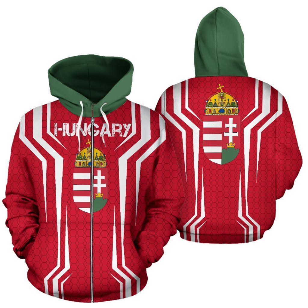 Hungary Sport Edition Pullover-Apparel-PL8386-Zipped Hoodie-S-Vibe Cosy™