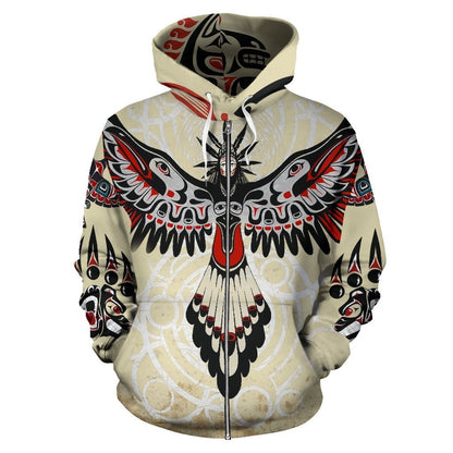 Native American Special Version Hoodie PL132-Apparel-PL8386-Zipped Hoodie-S-Vibe Cosy™