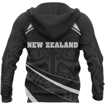 Aotearoa Silver Fern Zipper Hoodie PL208-Apparel-PL8386-Hoodie-S-Vibe Cosy™