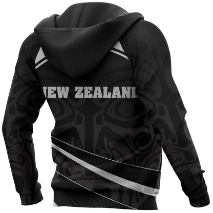 Aotearoa Silver Fern Zipper Hoodie PL208-Apparel-PL8386-Hoodie-S-Vibe Cosy™