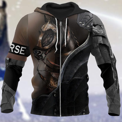 Love Horse 3D All Over Printed Shirts TA041110-Apparel-TA-Zipped Hoodie-S-Vibe Cosy™