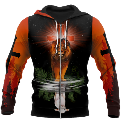 My God 3D All Over Printed Shirts For Men and Women TA041402-Apparel-TA-Zipped Hoodie-S-Vibe Cosy™