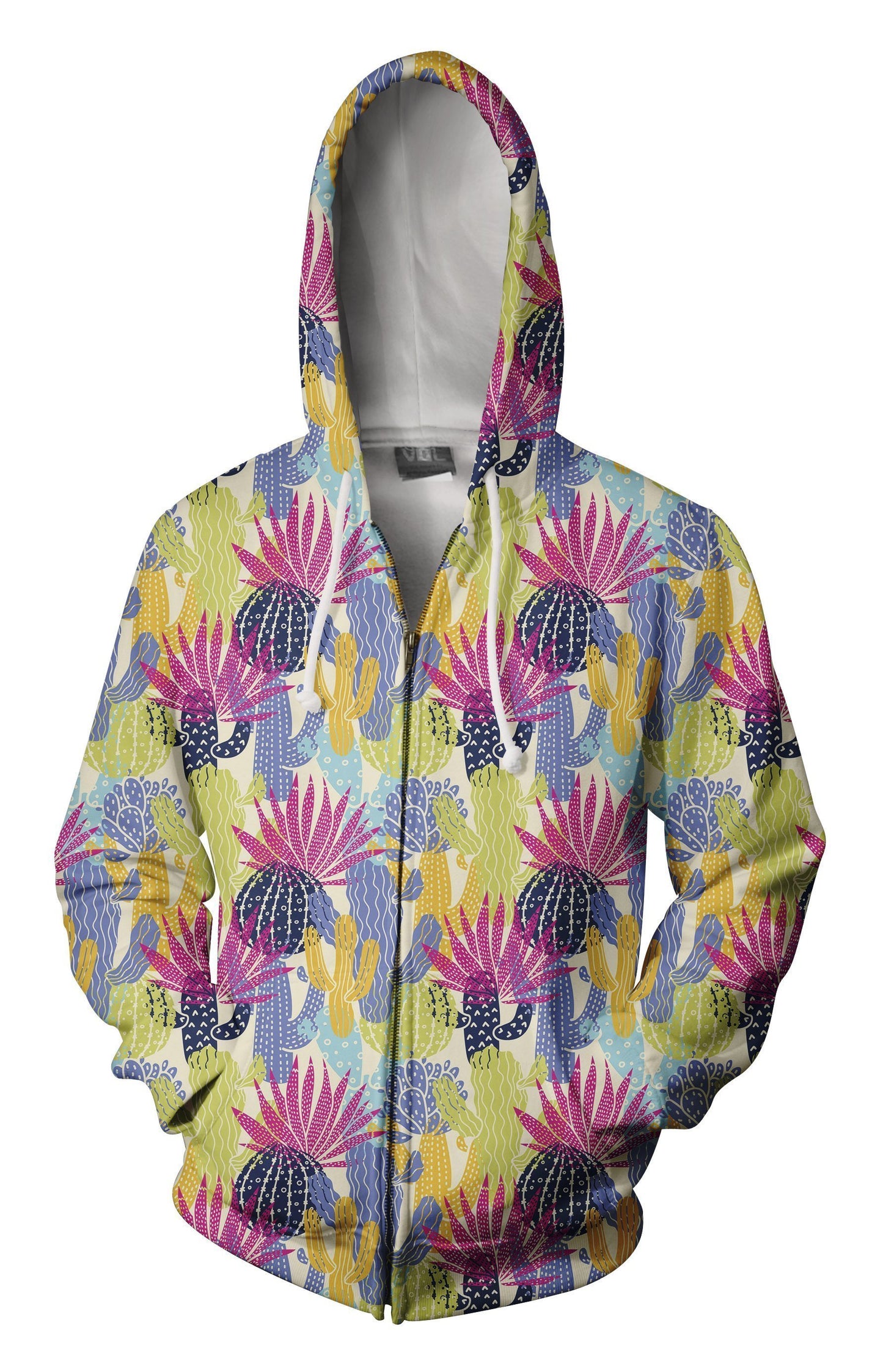 All Over Printing beautiful Cacti Shirt-Apparel-Phaethon-Zip-S-Vibe Cosy™