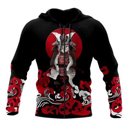 Cat Samurai 3D All Over Printed Unisex Shirts