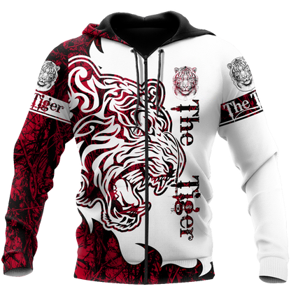 The Tiger Red Tattoo 3D All Over Printed Shirts For Men and Women JJW17082002