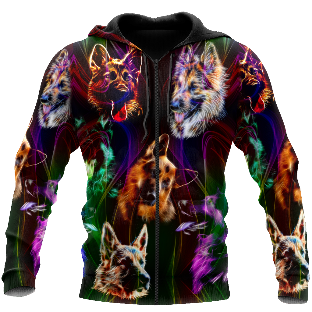 German shepherd colorful hoodie shirt for men and women JJW16092003S