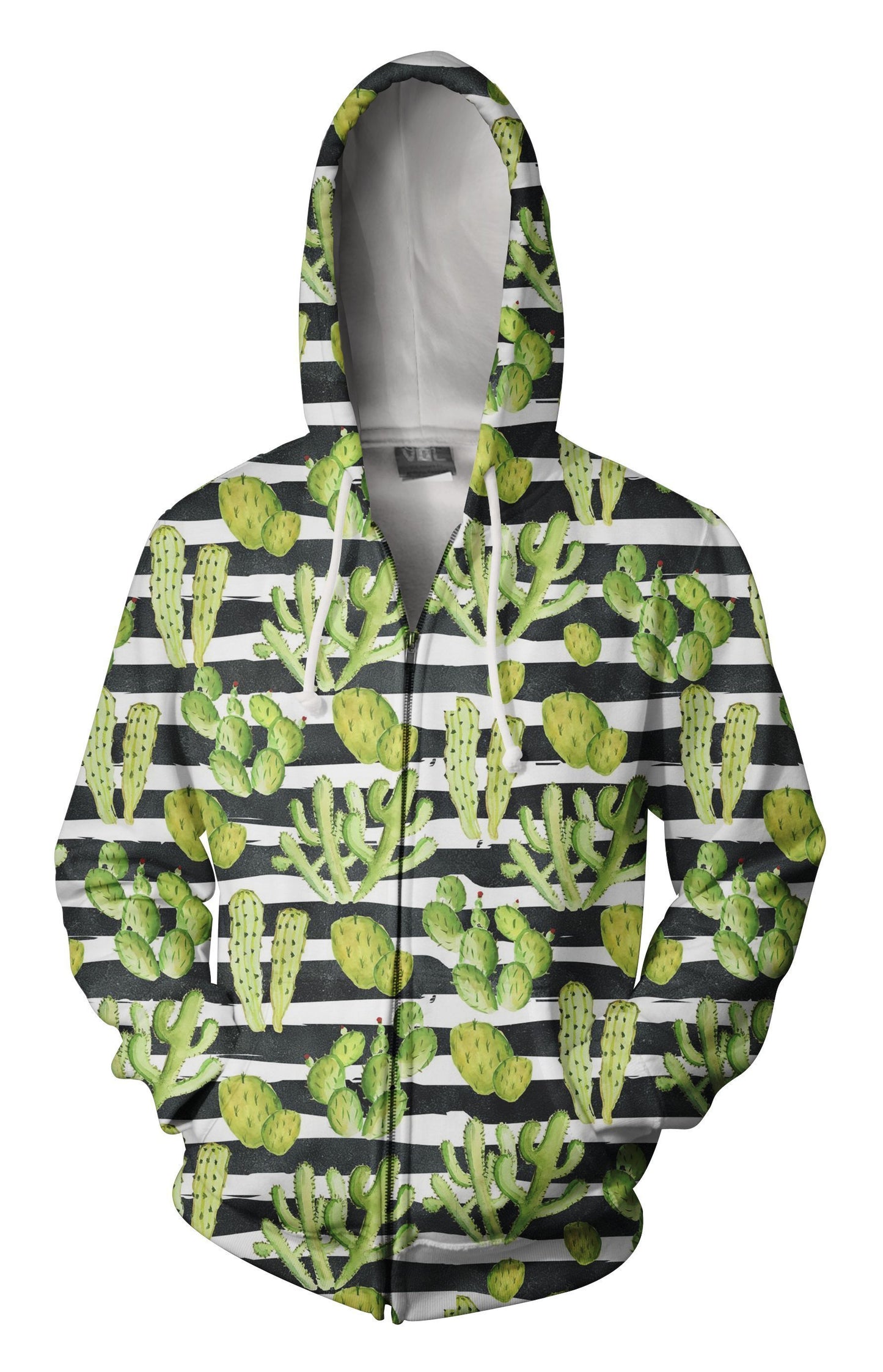 All Over Printing Beautiful Green Cacti Shirt-Apparel-Phaethon-Zip-S-Vibe Cosy™