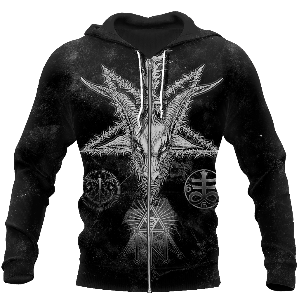 Satanic Devil 3D All Over Printed Hoodie Shirts For Men And Women MP750-Apparel-MP-Zip Hoodie-S-Vibe Cosy™
