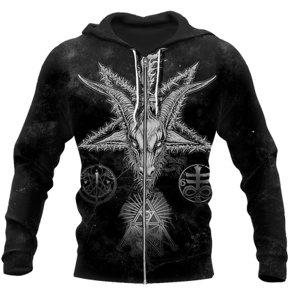 Satanic Devil 3D All Over Printed Hoodie Shirts For Men And Women MP750-Apparel-MP-Zip Hoodie-S-Vibe Cosy™