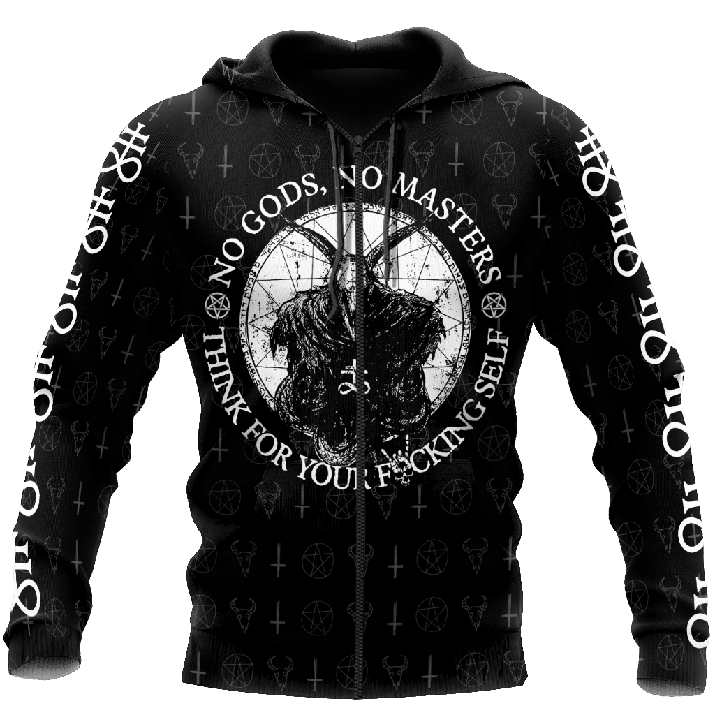 Satanic Tribal 3D All Over Printed Hoodie JJ09062003-Apparel-MP-zip-up hoodie-S-Vibe Cosy™