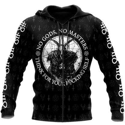 Satanic Tribal 3D All Over Printed Hoodie JJ09062003-Apparel-MP-zip-up hoodie-S-Vibe Cosy™