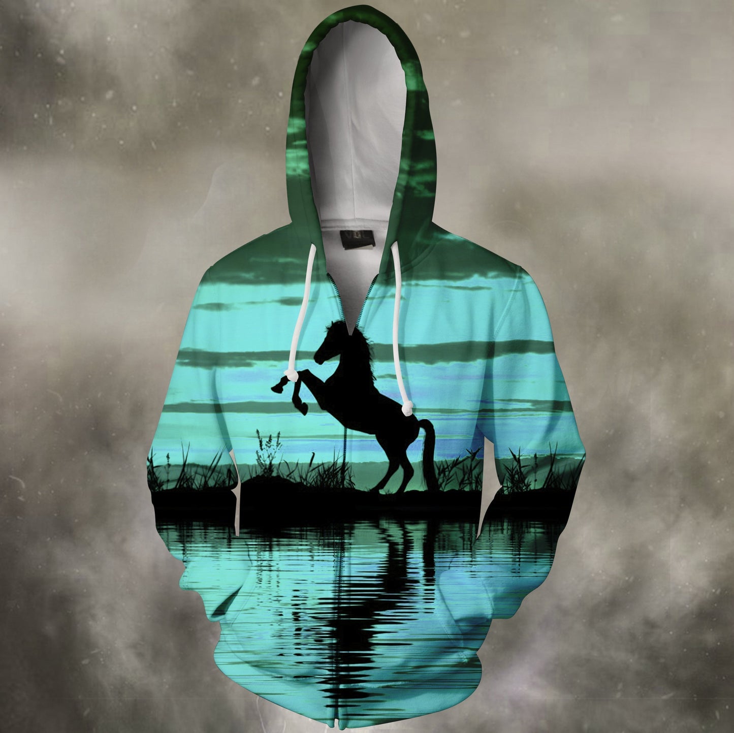 3D All Over Print Silhouette Hourse Shirts 1-Apparel-Phaethon-Zip-S-Vibe Cosy™