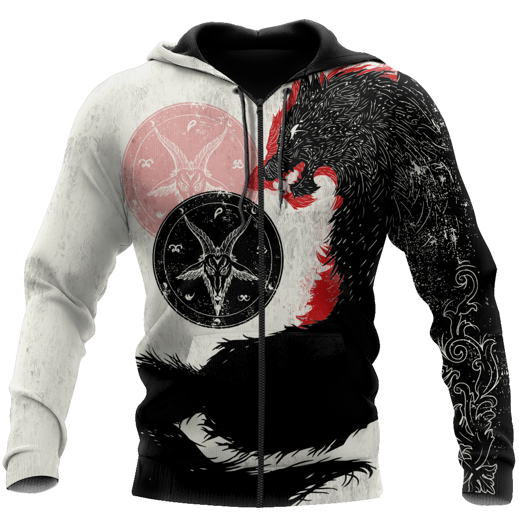 Satanic Wolf Hoodie For Men And Women JJ05022102
