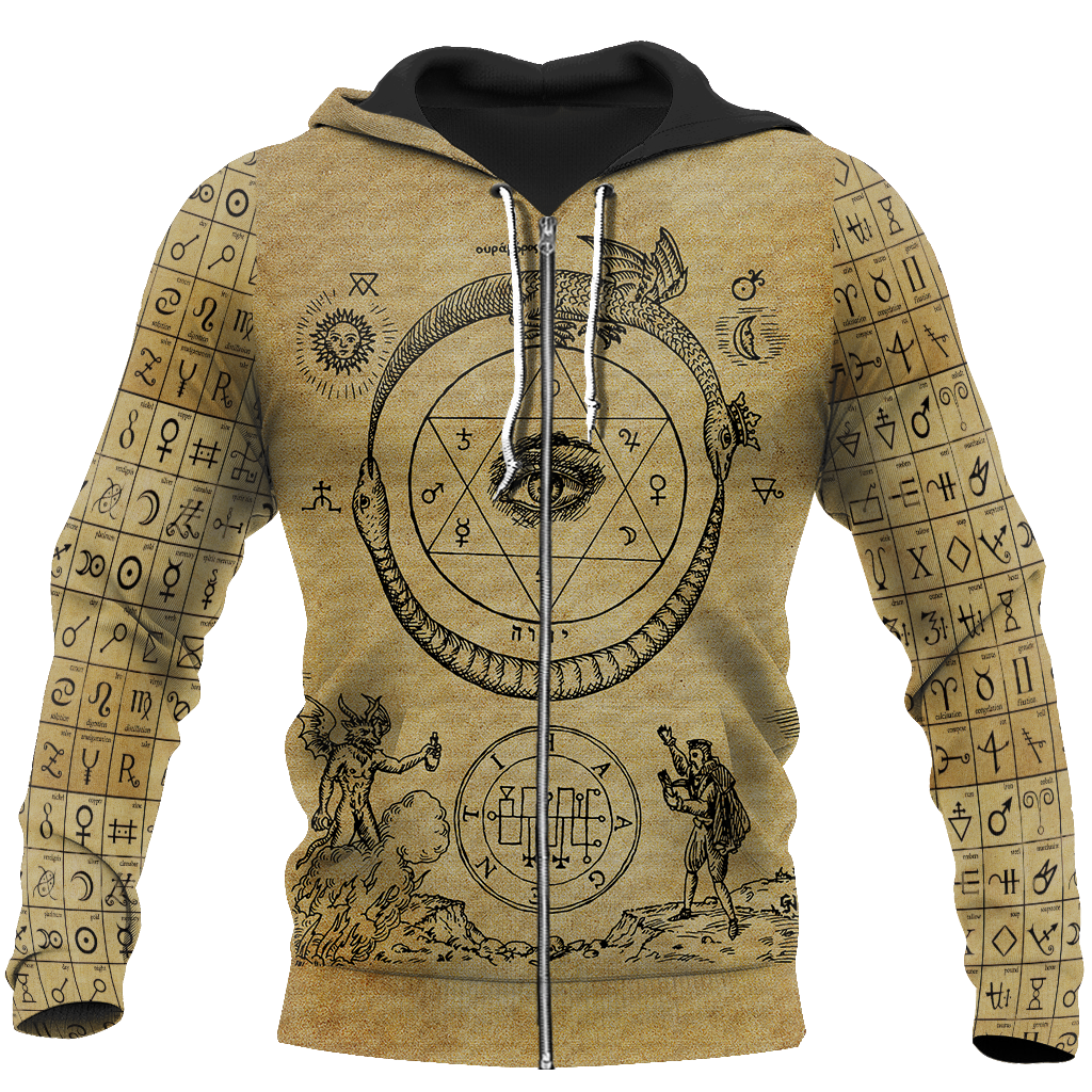 Alchemy 3D All Over Printed Shirts Hoodie JJ140103-Apparel-MP-Zipped Hoodie-S-Vibe Cosy™