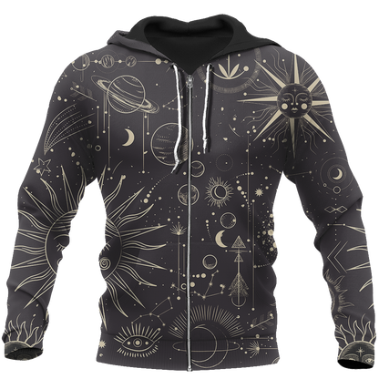 3D All Over Printed Shirts Hoodie Sun and Moon MP998-Apparel-MP-zip-up hoodie-S-Vibe Cosy™