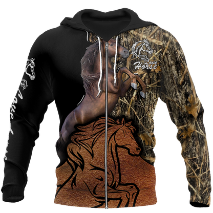 Beautiful Horse Shirt Muddy Design - Winter Set for Men and Women JJ111201-Apparel-NNK-Hoodie-S-Vibe Cosy™