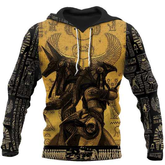 Anubis Ancient Egypt 3D All Over Printed Hoodie Clothes JJ070302-Apparel-MP-Hoodie-S-Vibe Cosy™