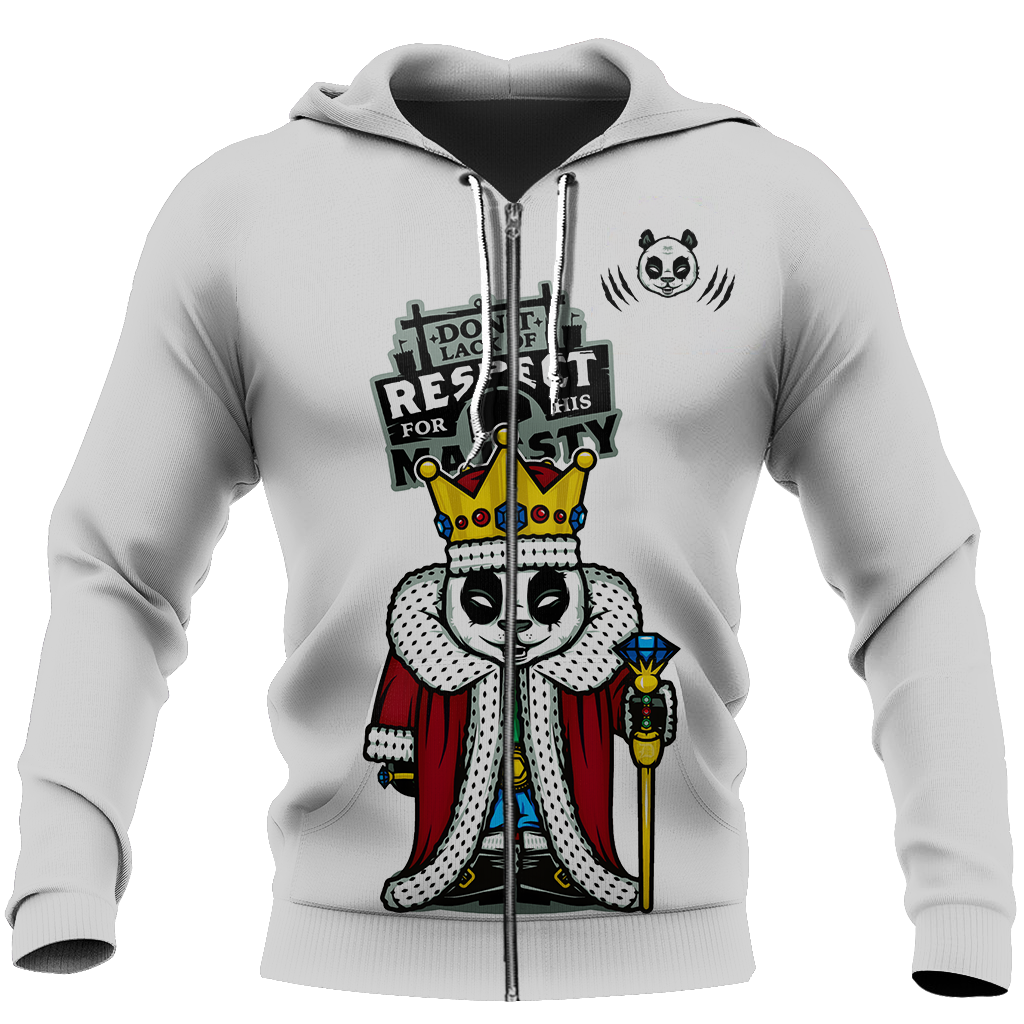 Don't lack of respect for his majesty NNKPD6-Apparel-NNK-Zip-Up Hoodie-S-Vibe Cosy™