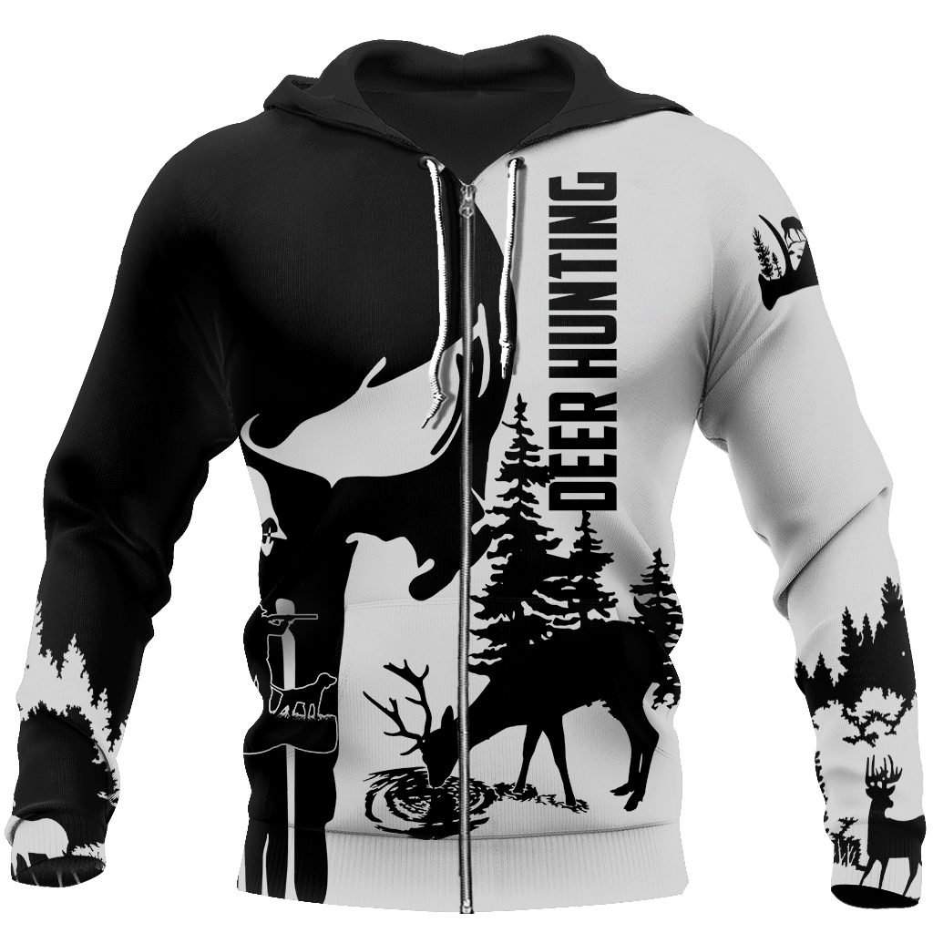 Dear hunting 3D all over printed shirts for men and women JJ271201 PL-Apparel-PL8386-zip-up hoodie-S-Vibe Cosy™