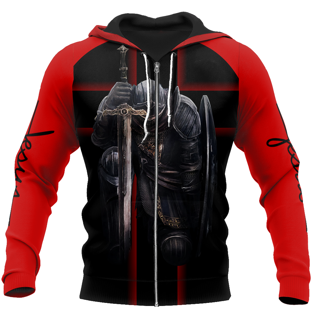 I Bow To None Other Than Lord Jesus Christ Knight Templar 3D All Over Printed Shirt Hoodie MP828 - Amaze Style™-Apparel
