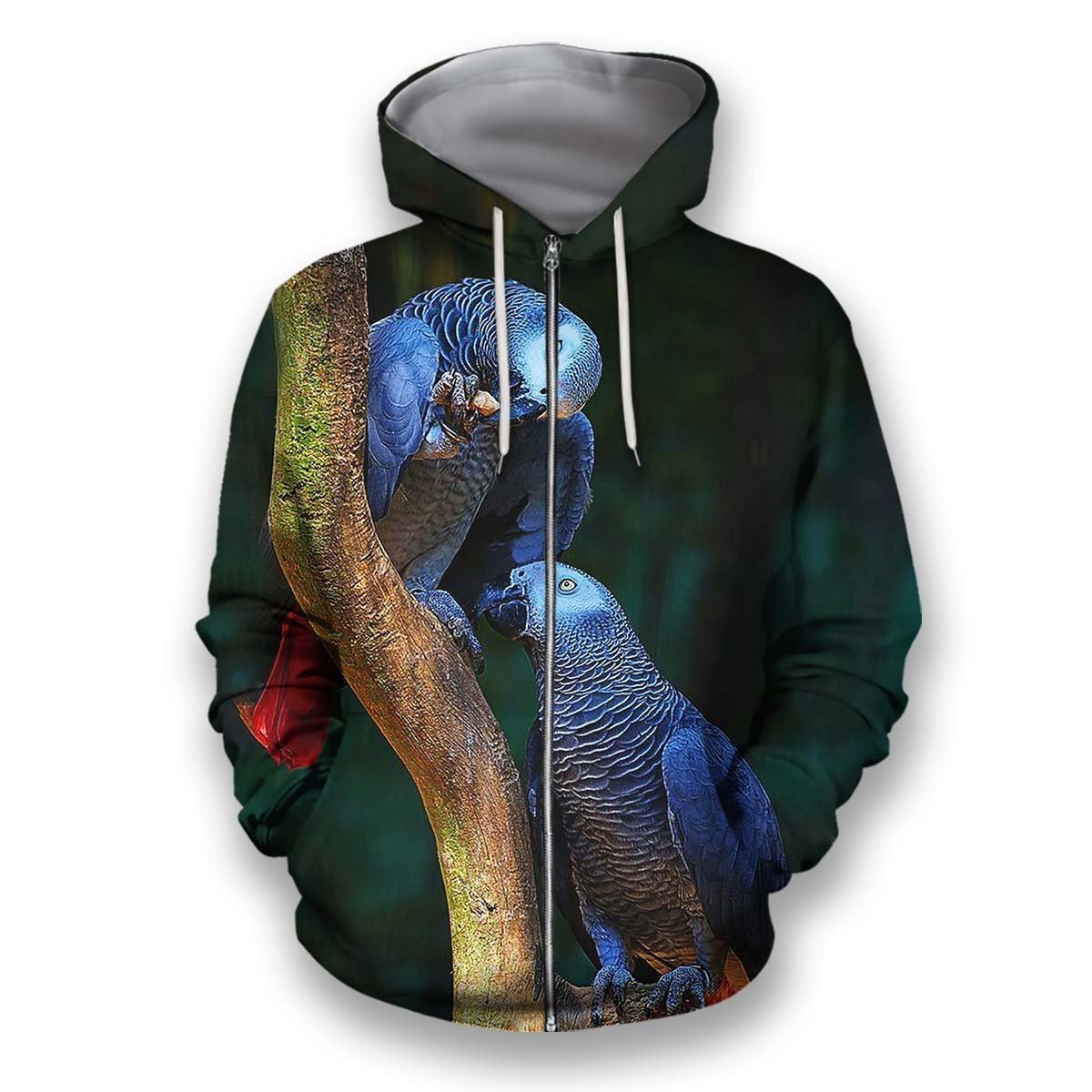 All Over Printed Parrots Shirts H403-Apparel-HbArts-Hoodies-S-Vibe Cosy™