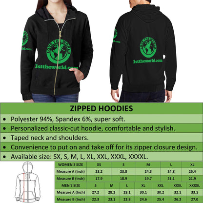 Slovakia Special Zipper Hoodie A7-FULL ZIPPER HOODIES-e-joyer-Men-S-White-Vibe Cosy™