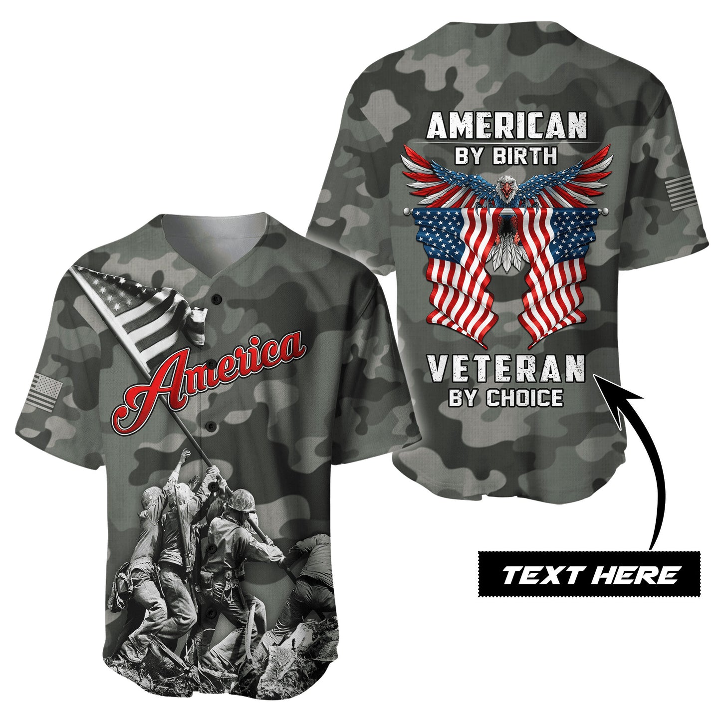 Customized Name American 3D All Over Printed Unisex Shirts