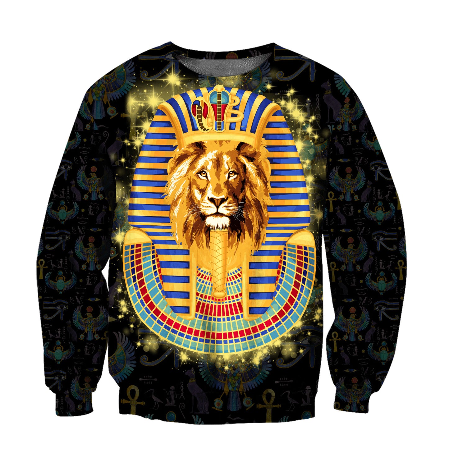 Lion Pharaoh 3D All Over Printed Unisex Shirts