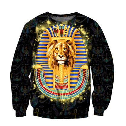 Lion Pharaoh 3D All Over Printed Unisex Shirts