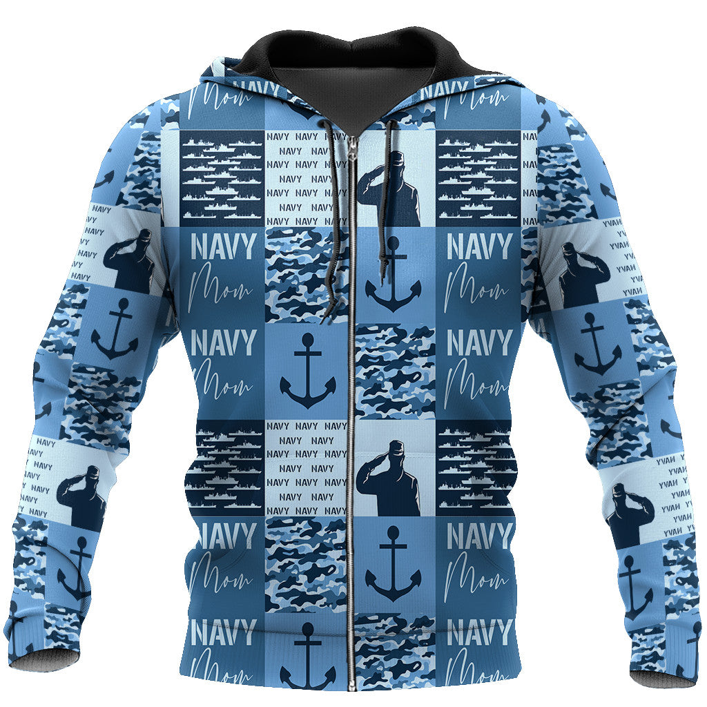 Navy Mom 3D All Over Printed Unisex Shirts