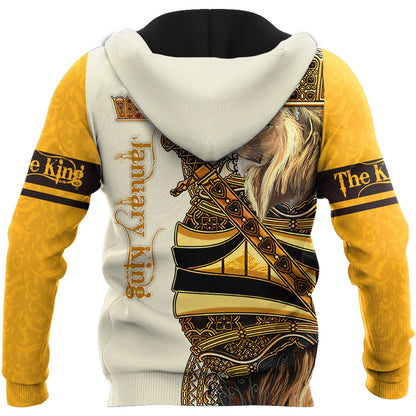 January King Lion 3D All Over Printed Unisex Shirts
