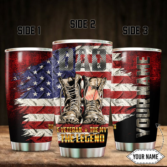 Customized Name American Steel Tumbler