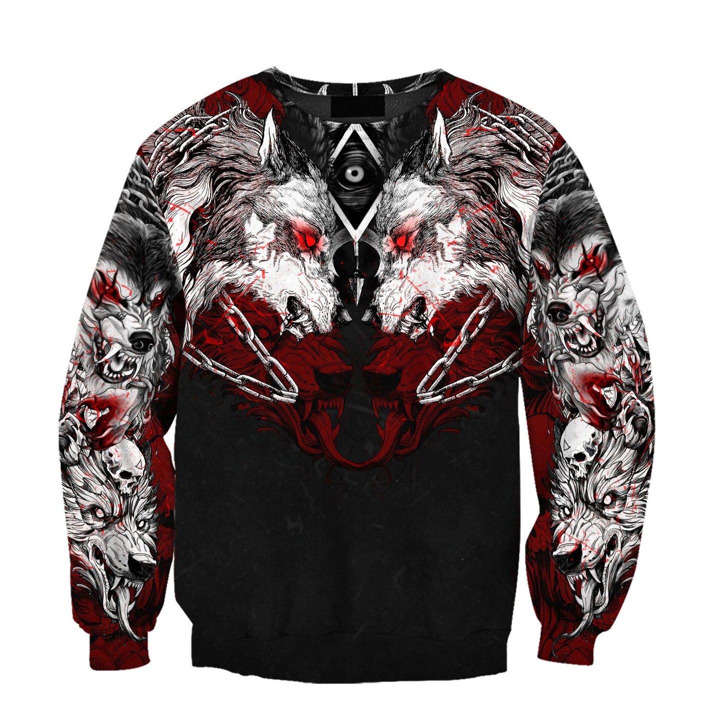 Wolf Tattoo 3D All Over Printed Unisex Shirt No 05
