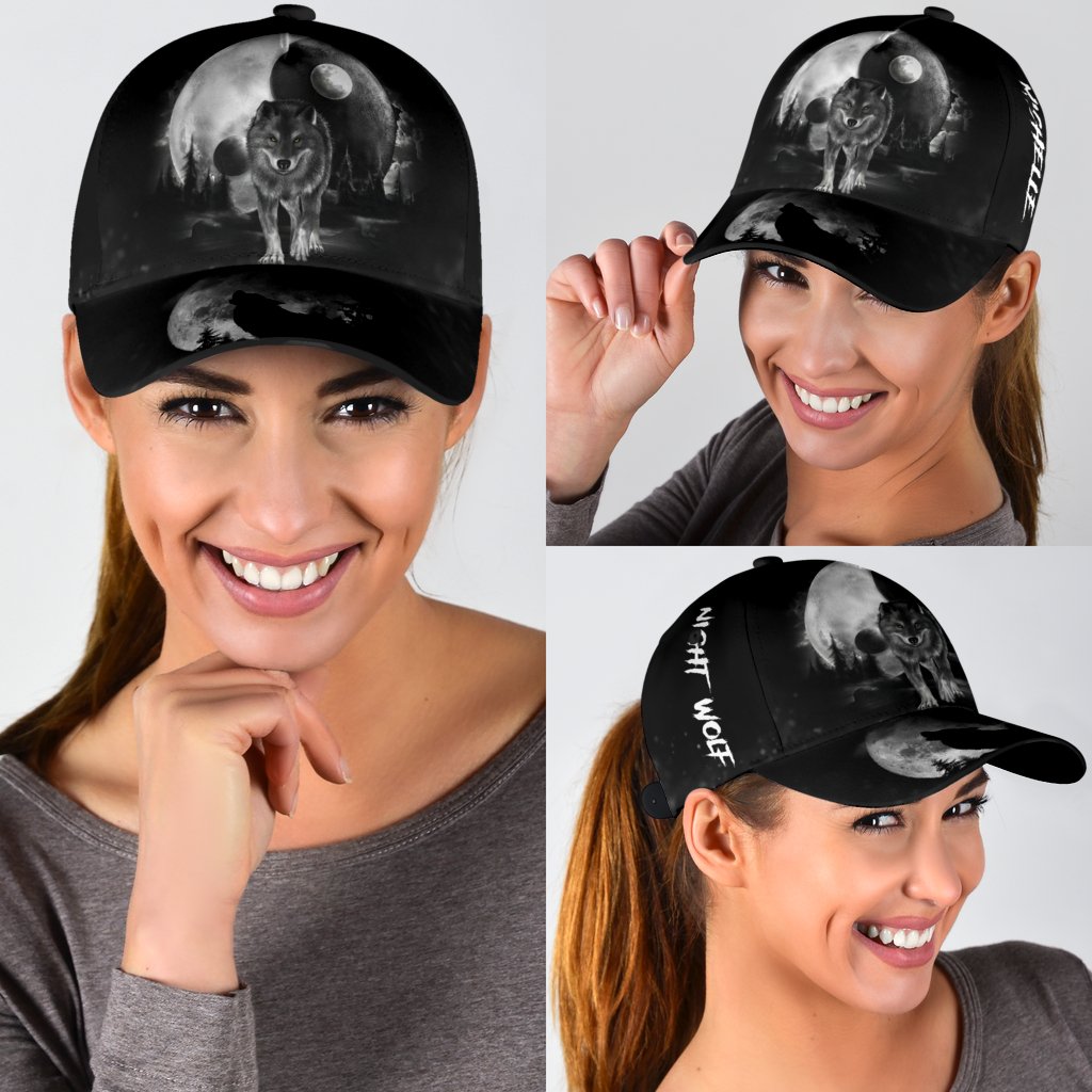 Custom Name Wolf Classic Cap