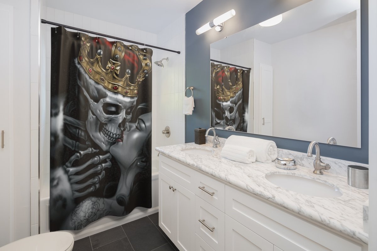 King and Queen Set NHT280404-Home Decor-Printify-Shower curtains-Vibe Cosy™