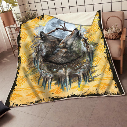 Wolf 3D All Over Printed Blanket