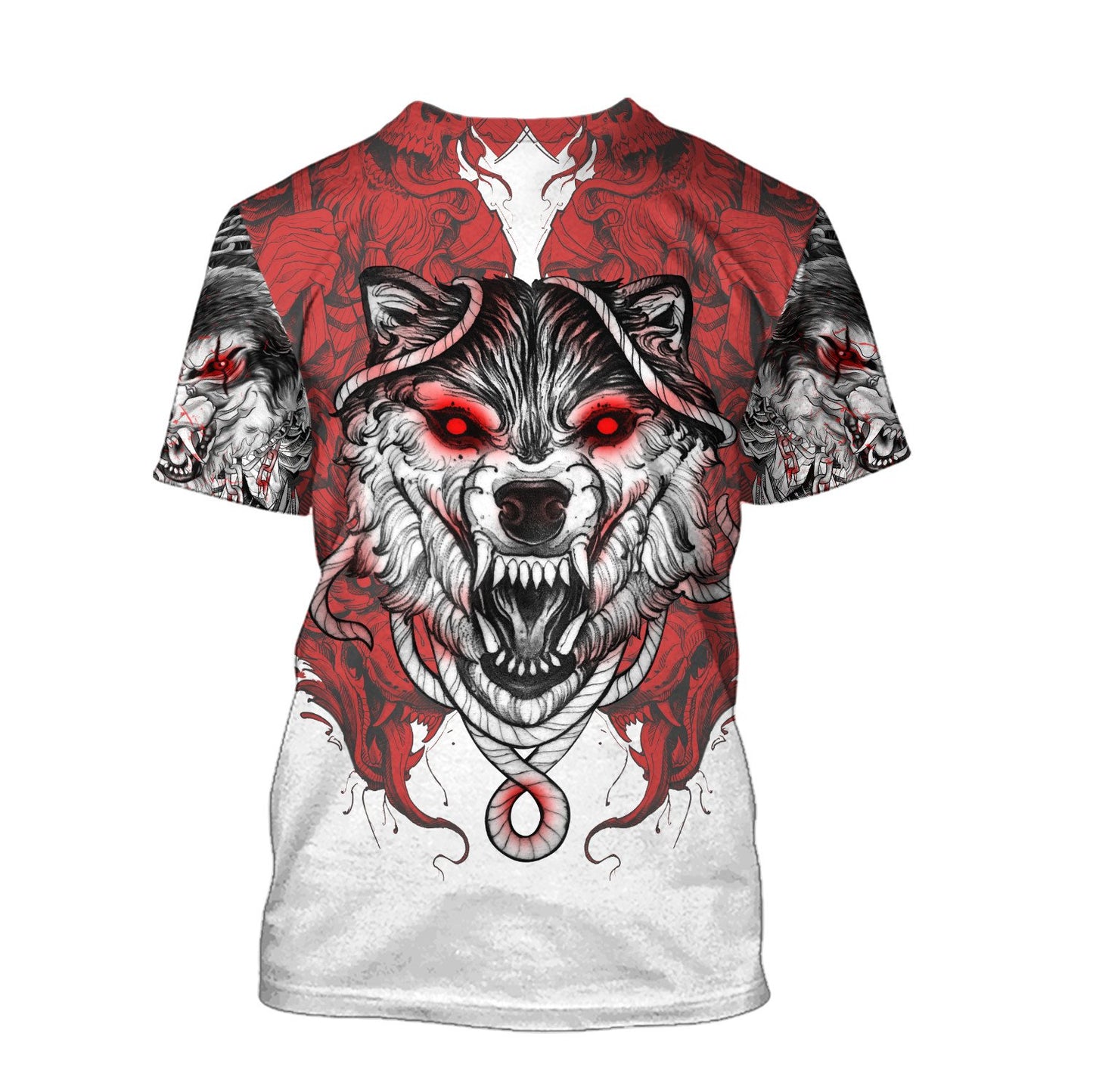 Wolf Tattoo 3D All Over Printed Unisex Shirt No 04