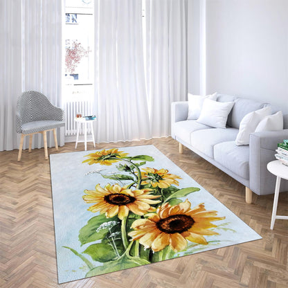Sunflower Lover Rug DQB07272004-TQH-Rug-TQH-S (3'x5')-Vibe Cosy™