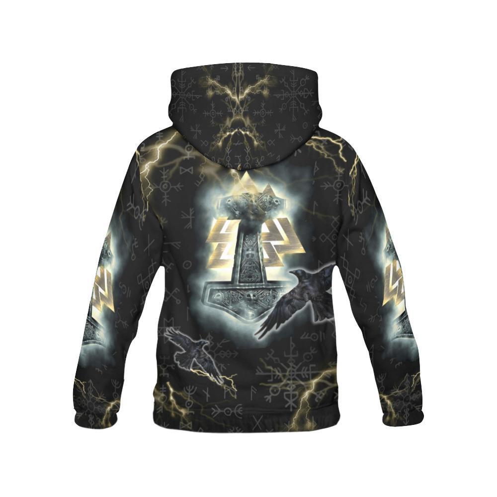 Hoodie - Mjölnir Pullover-ALL OVER PRINT HOODIES-HP Arts-Hoodie-S-Vibe Cosy™