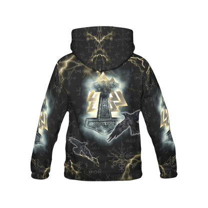 Hoodie - Mjölnir Pullover-ALL OVER PRINT HOODIES-HP Arts-Hoodie-S-Vibe Cosy™