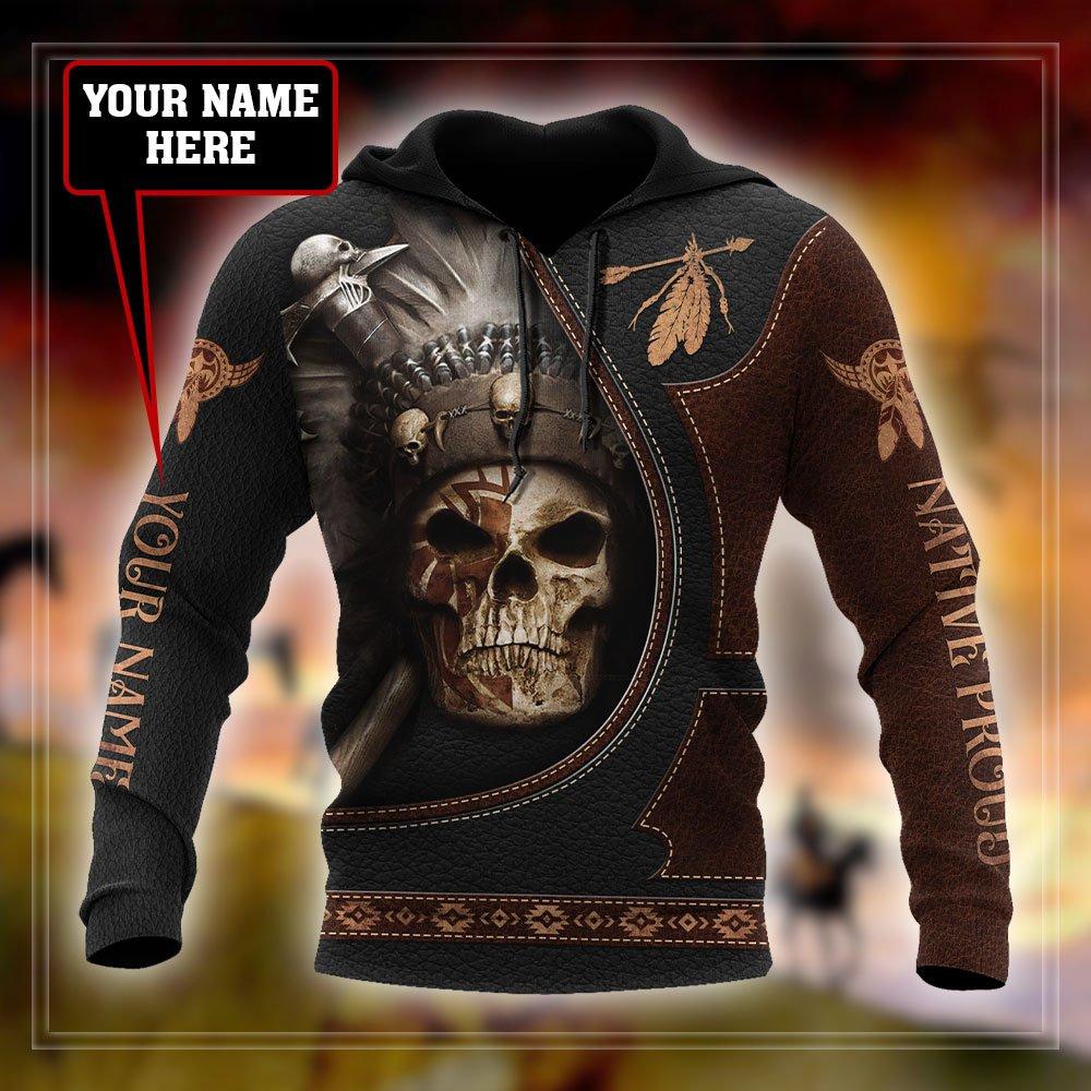 Customize Name Native American 3D All Over Printed Unisex Shirt