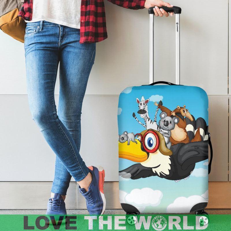 ANIMAL AUSTRALIA LUGGAGE COVER H21-LUGGAGE COVERS-HP Arts-Luggage Covers - ANIMAL AUSTRALIA LUGGAGE COVER NA1-Small 18-22 in / 45-55 cm-Vibe Cosy™