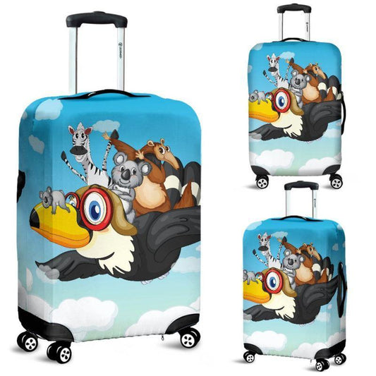 ANIMAL AUSTRALIA LUGGAGE COVER H21-LUGGAGE COVERS-HP Arts-Luggage Covers - ANIMAL AUSTRALIA LUGGAGE COVER NA1-Small 18-22 in / 45-55 cm-Vibe Cosy™