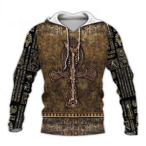 Ankh Key Of Life 3D All Over Printed Shirts for Men and Women TT030301-Apparel-TT-Hoodie-S-Vibe Cosy™