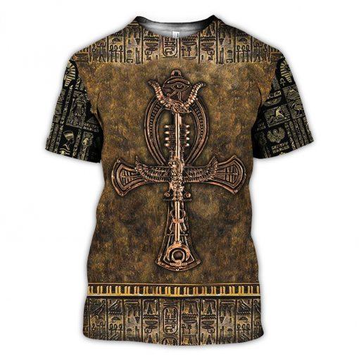 Ankh Key Of Life 3D All Over Printed Shirts for Men and Women TT030301-Apparel-TT-T-Shirt-S-Vibe Cosy™