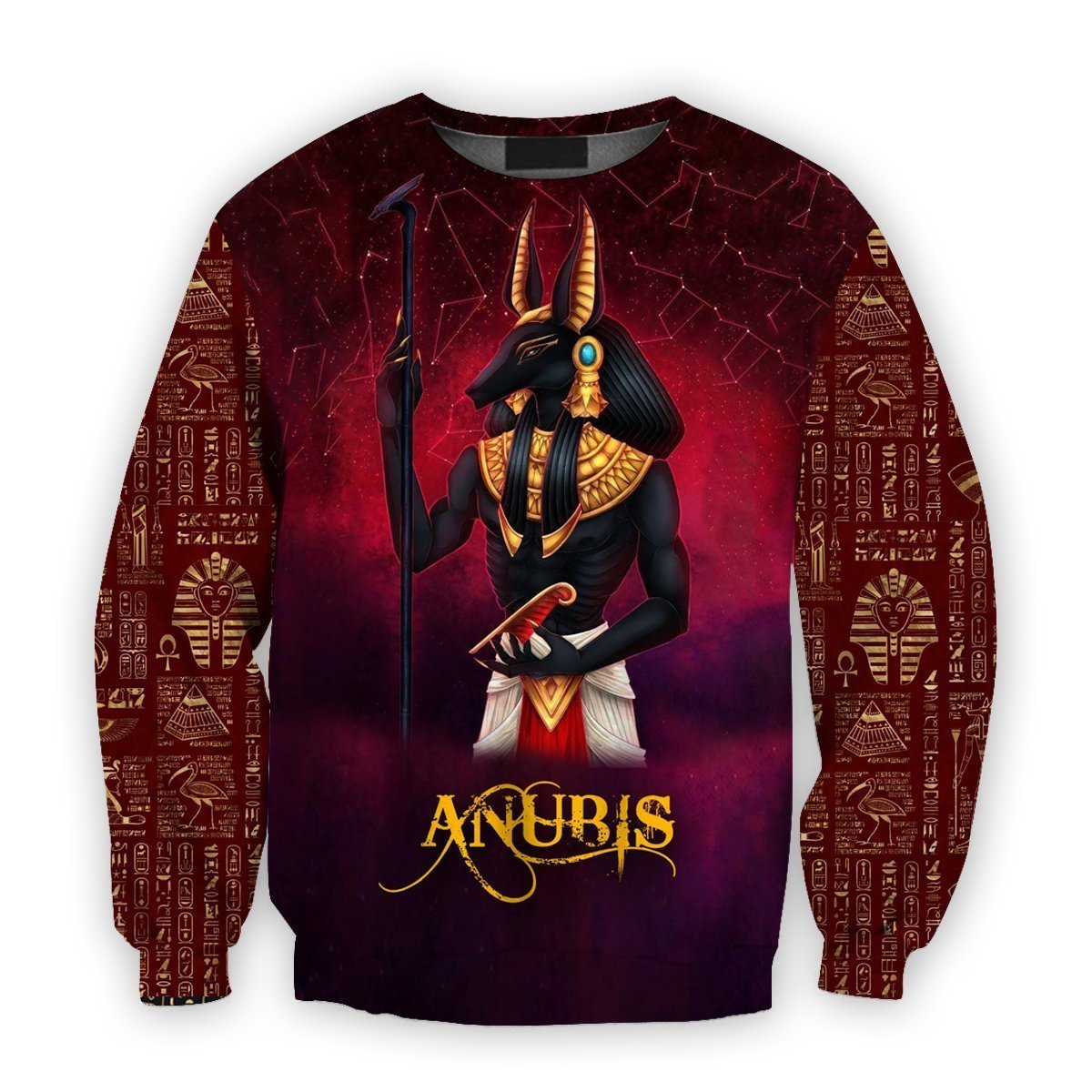 All Over Printed Anubis Shirts-Apparel-HbArts-Sweatshirt-S-Vibe Cosy™